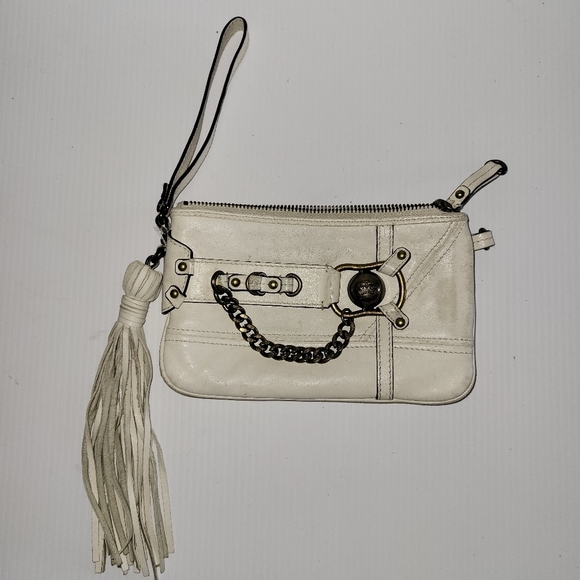 ❤️ 3 for $35 vintage juicy couture wristlet clutch wallet fringe leather - Picture 2 of 10